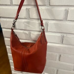 Coach Red Hobo Shoulder Bag
